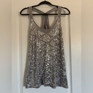 INC 2- way sequin top